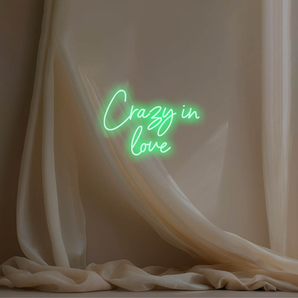 Crazy In Love LED Neon Sign – Perfect Wedding Decor