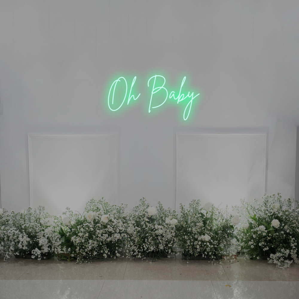 Oh Baby LED Neon Sign – Perfect Wedding Decor