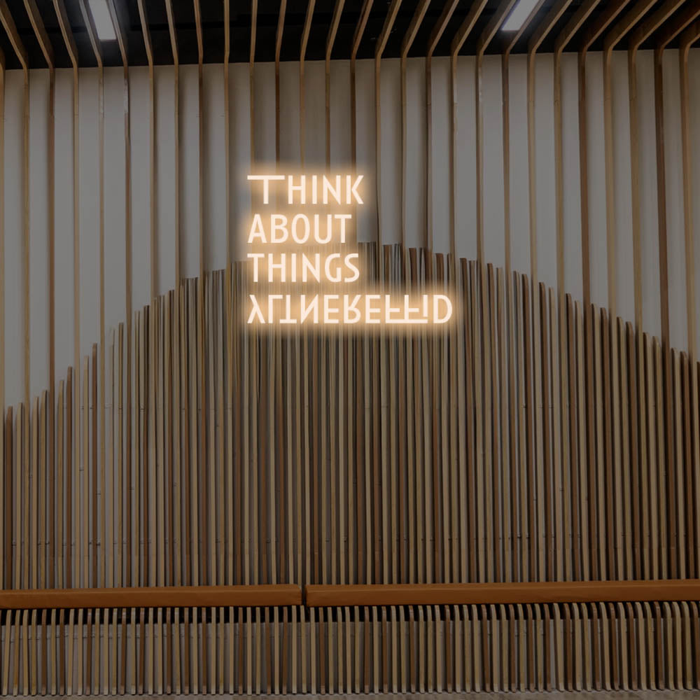 Think About Things Differently LED Neon Sign – Perfect Creative Decor