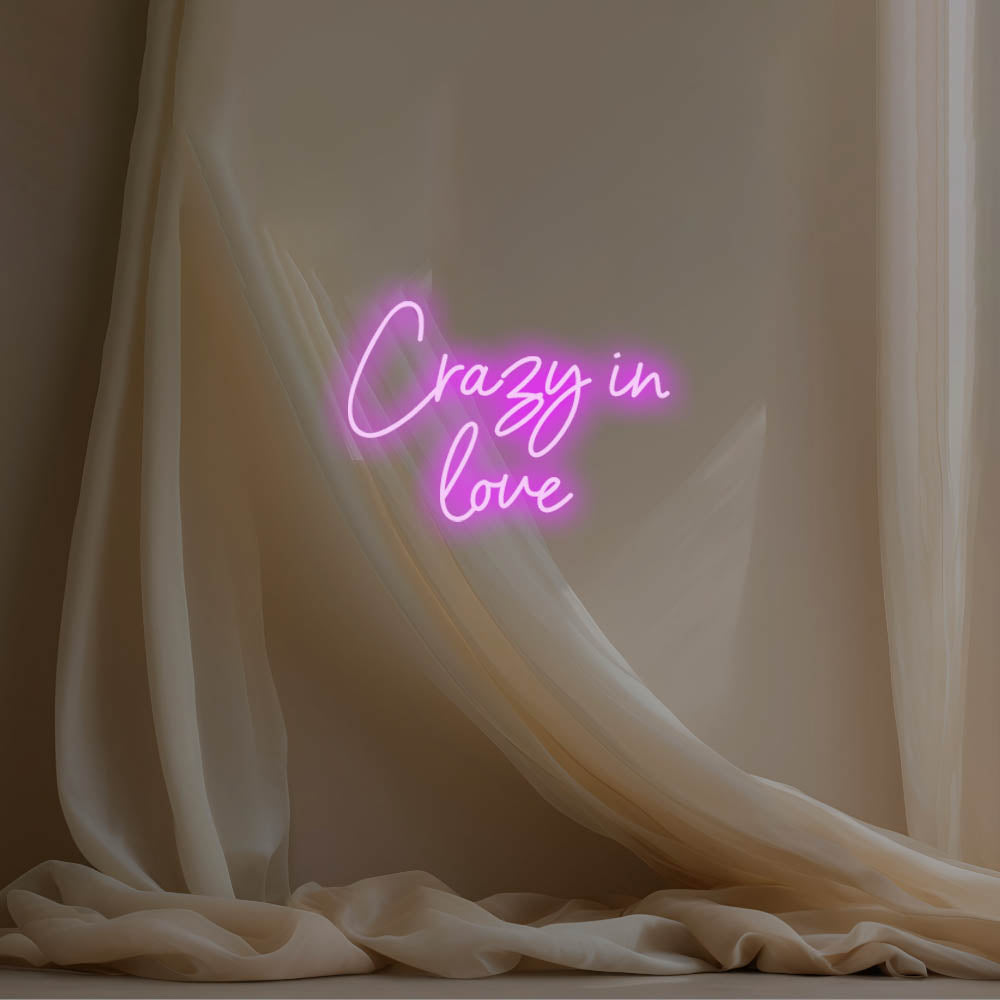 Crazy In Love LED Neon Sign – Perfect Wedding Decor