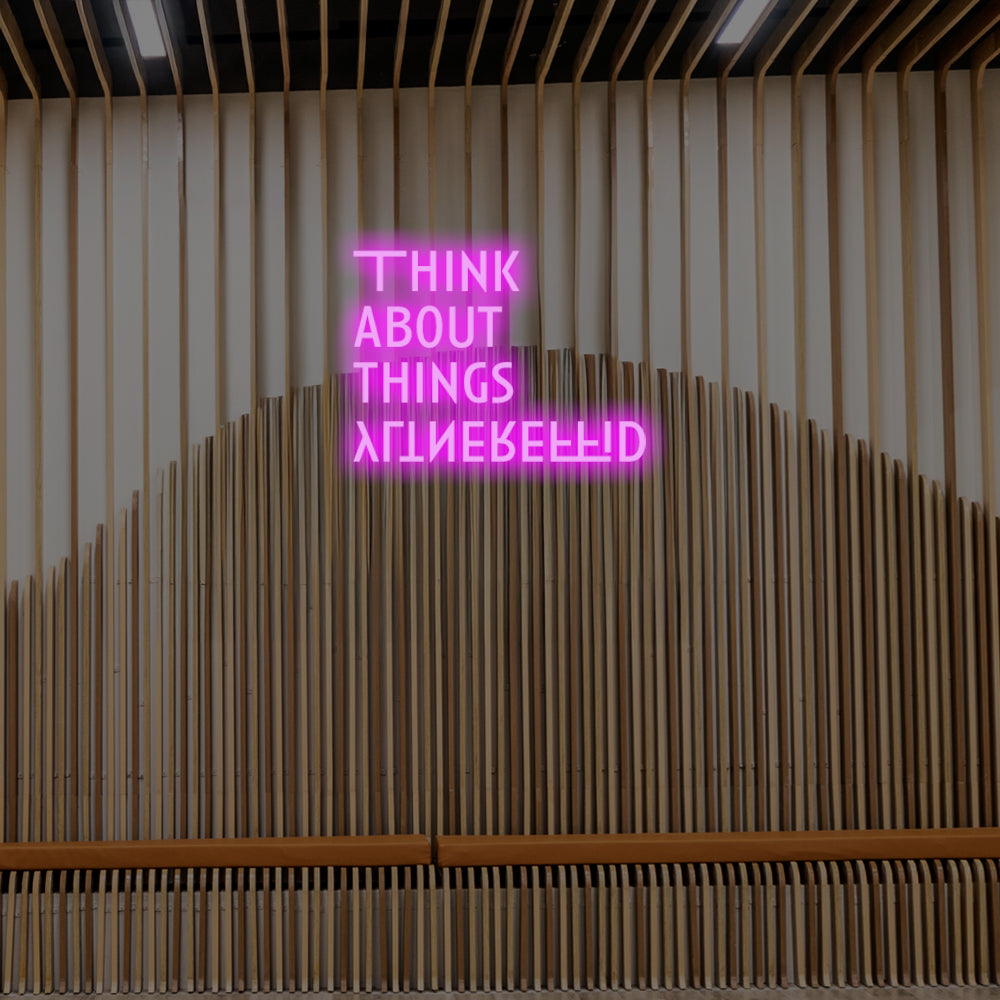 Think About Things Differently LED Neon Sign – Perfect Creative Decor