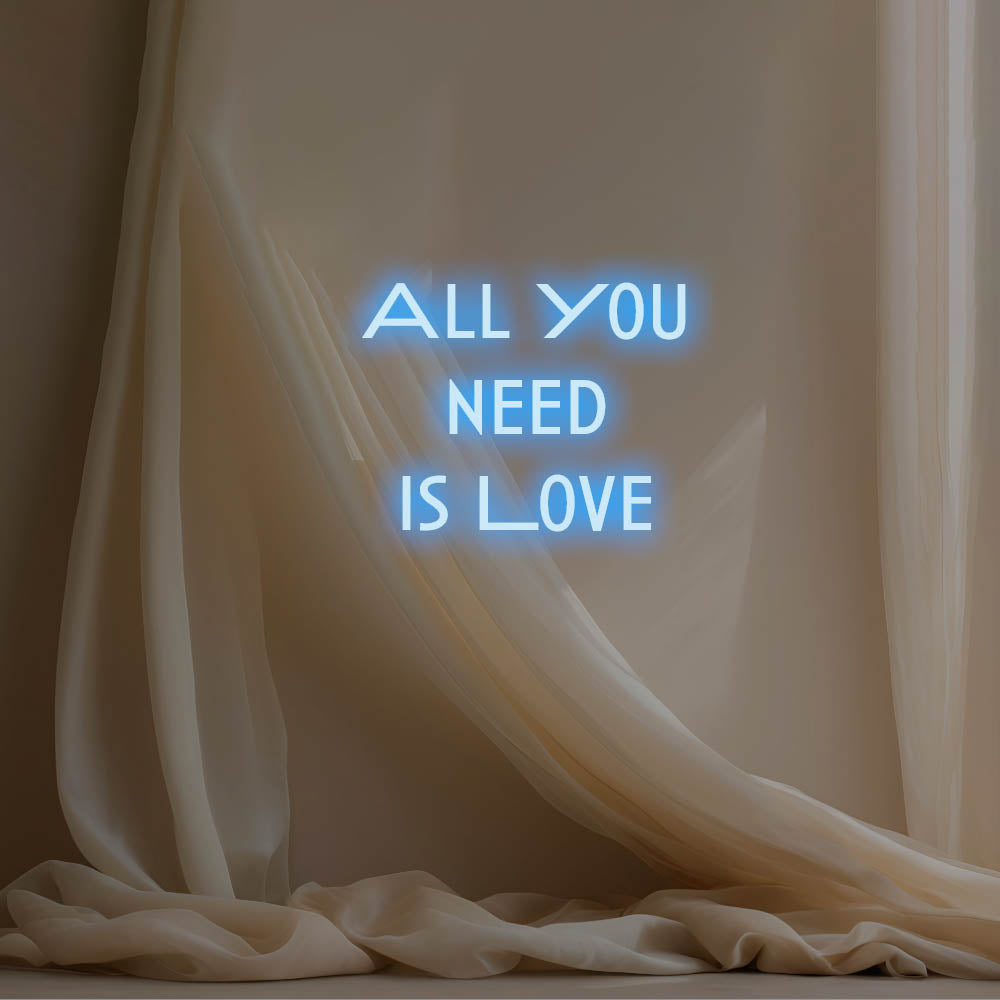 All You Need Is Love LED Neon Sign – Perfect Wedding Decor