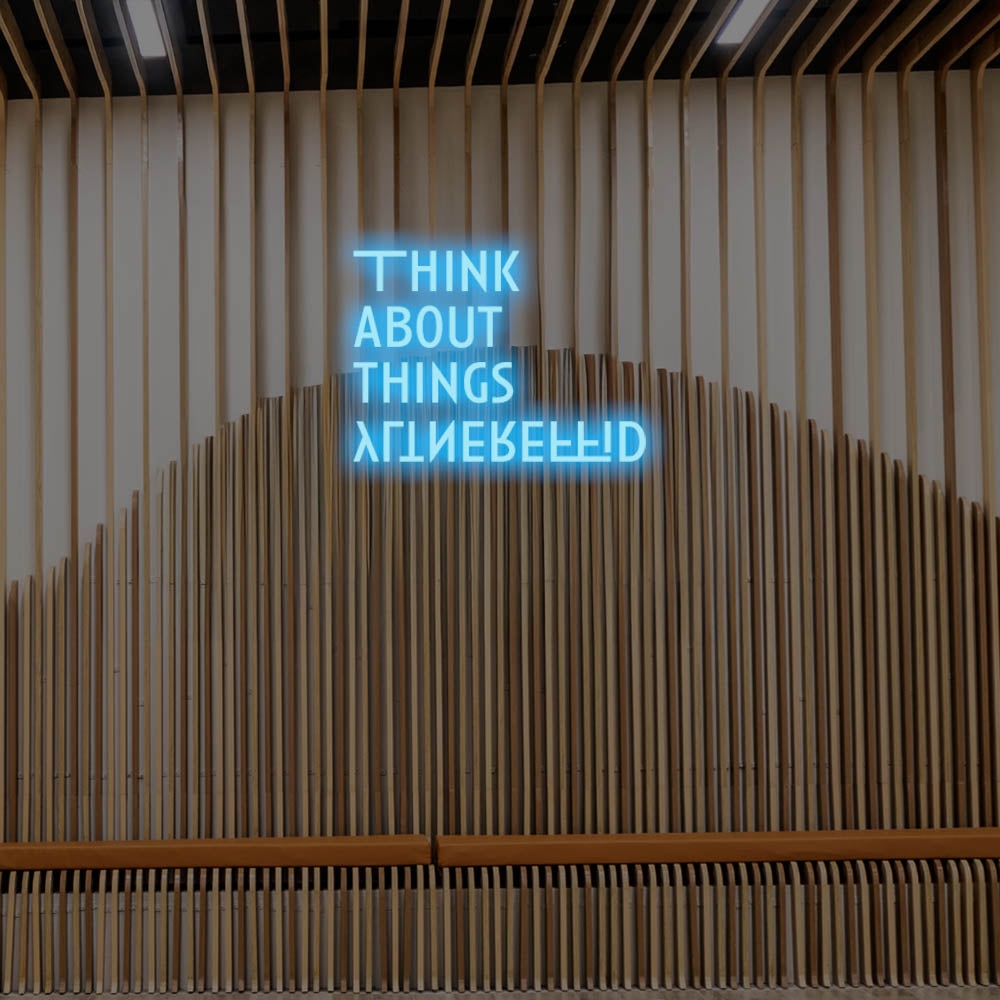 Think About Things Differently LED Neon Sign – Perfect Creative Decor