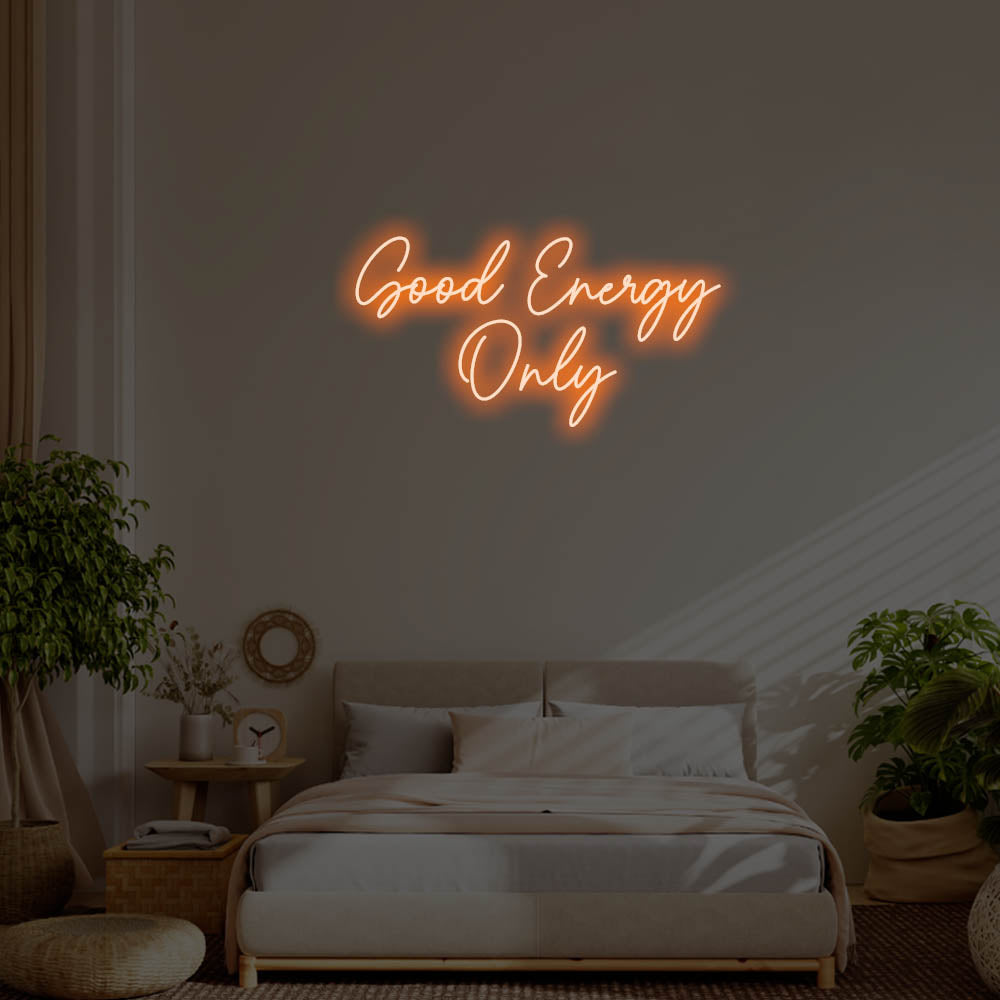 Good Energy Only LED Neon Sign – Perfect Pop Culture Decor