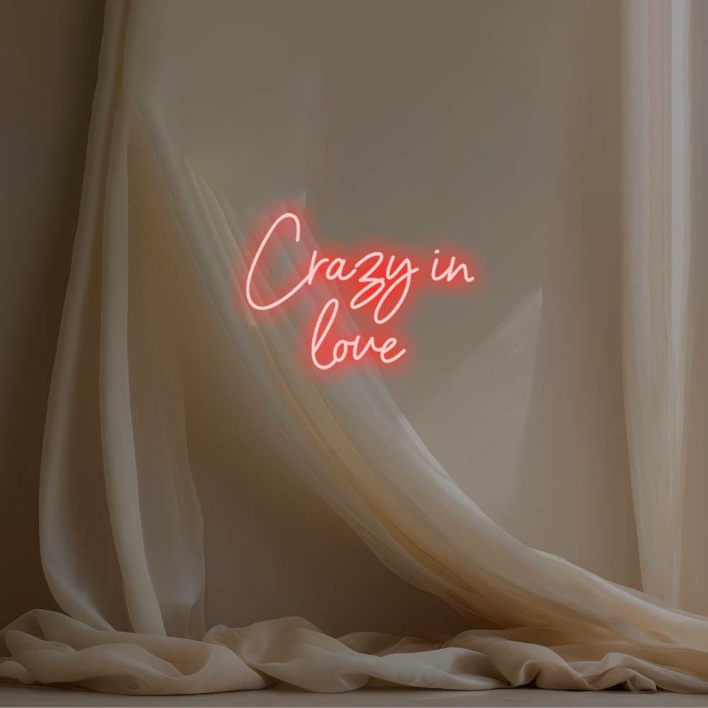 Crazy In Love LED Neon Sign – Perfect Wedding Decor