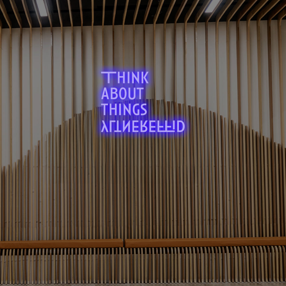 Think About Things Differently LED Neon Sign – Perfect Creative Decor