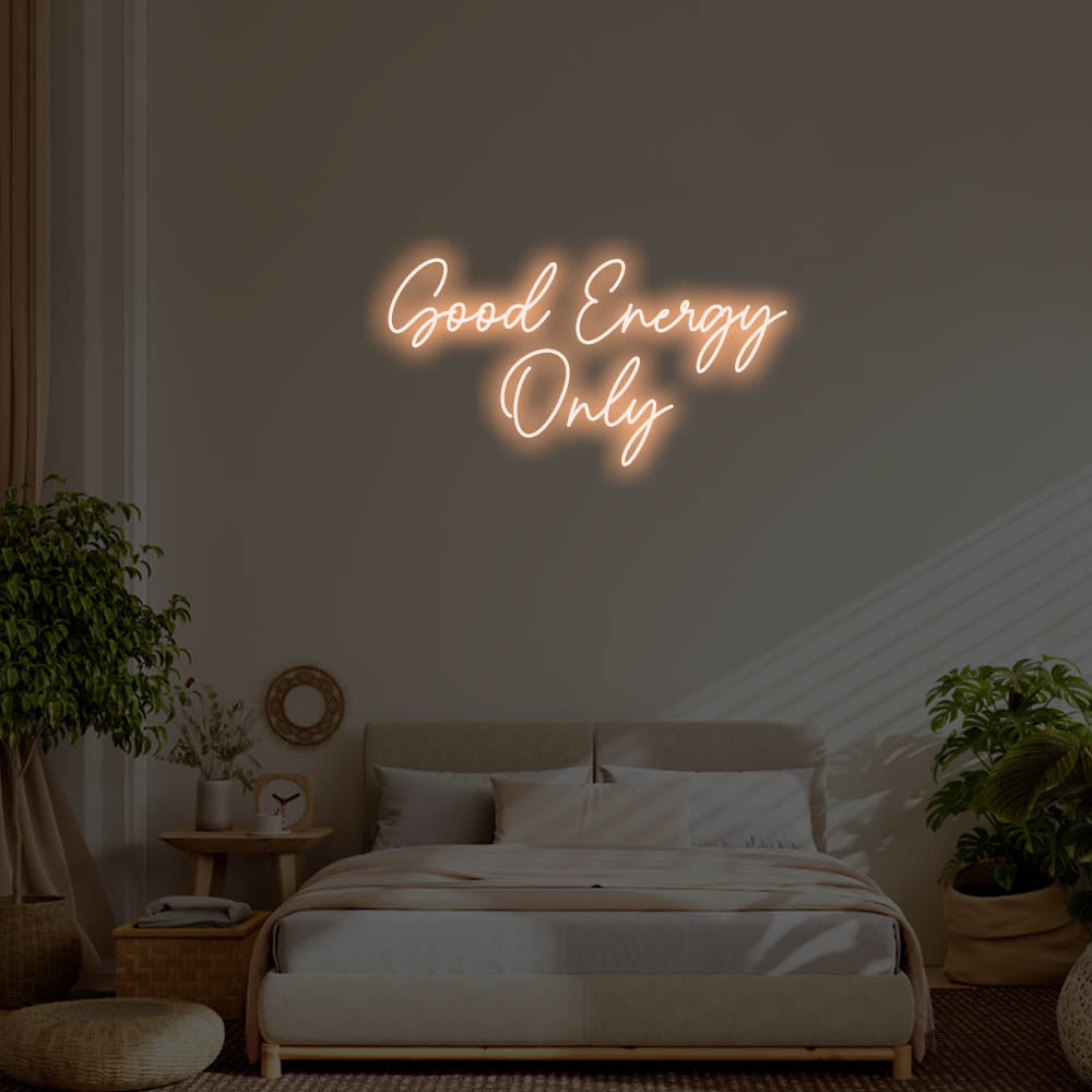 Good Energy Only LED Neon Sign – Perfect Pop Culture Decor