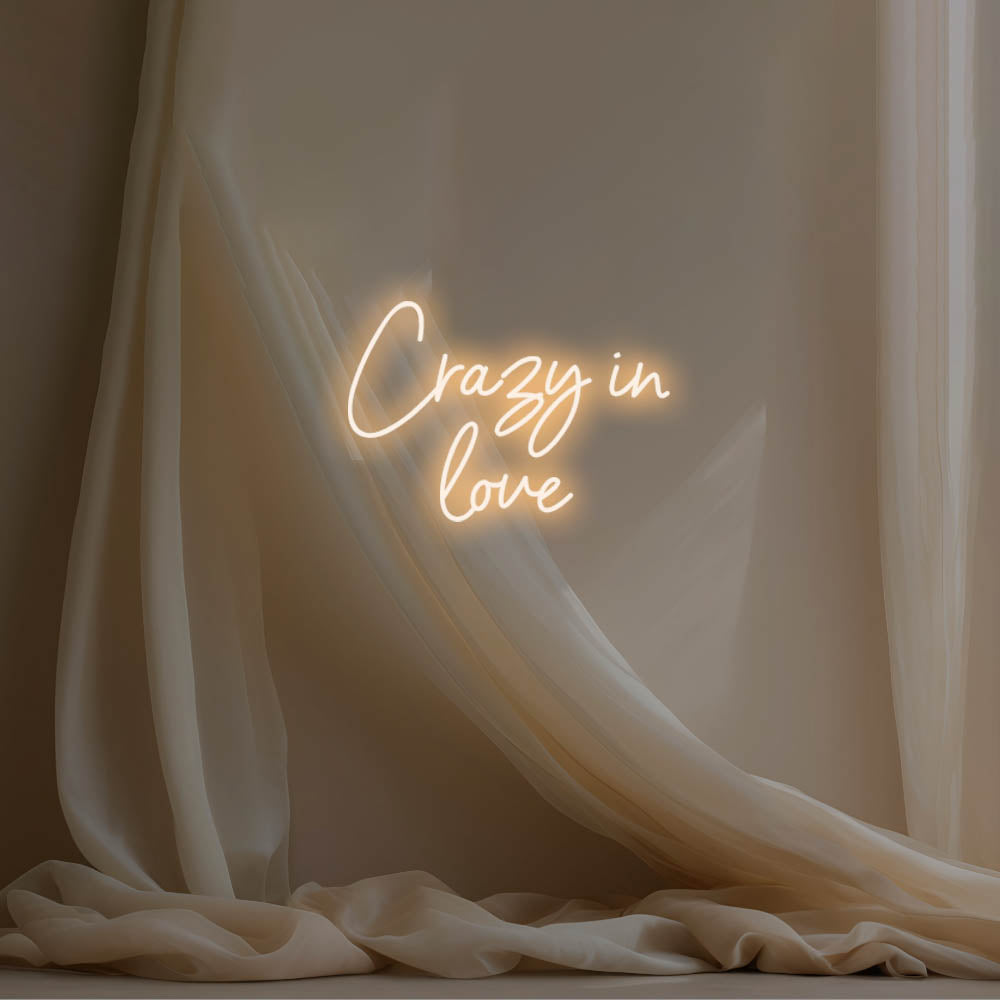 Crazy In Love LED Neon Sign – Perfect Wedding Decor