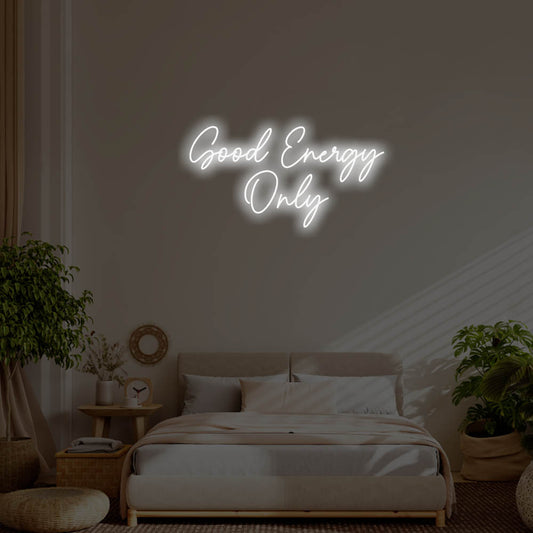 Good Energy Only LED Neon Sign – Perfect Pop Culture Decor