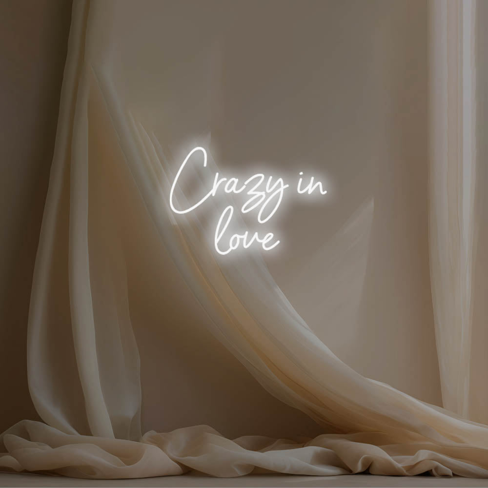 Crazy In Love LED Neon Sign – Perfect Wedding Decor