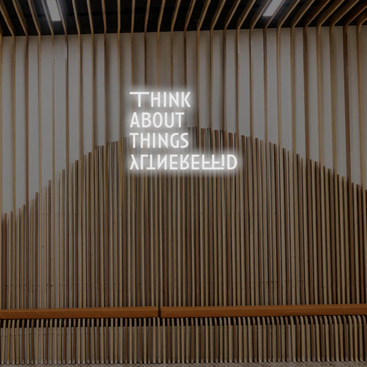 Think About Things Differently LED Neon Sign – Perfect Creative Decor