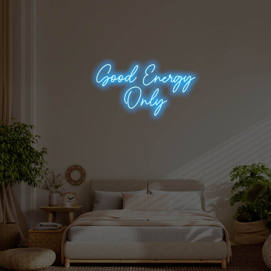 Good Energy Only LED Neon Sign – Perfect Pop Culture Decor