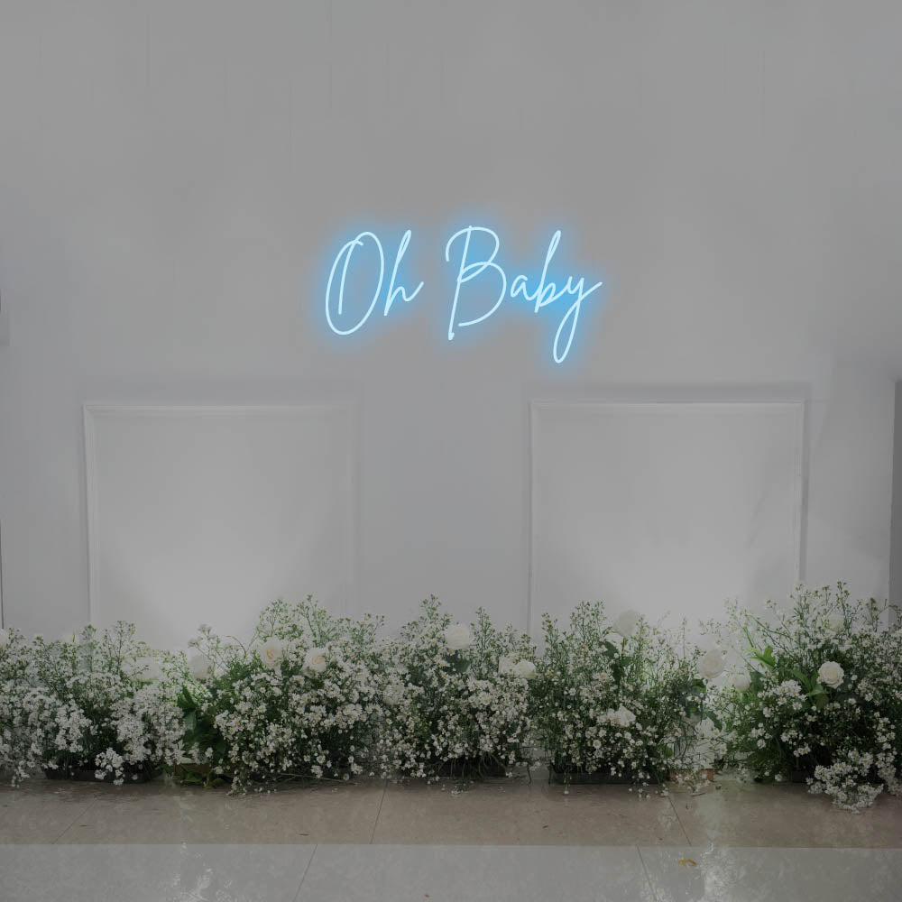 Oh Baby LED Neon Sign – Perfect Wedding Decor
