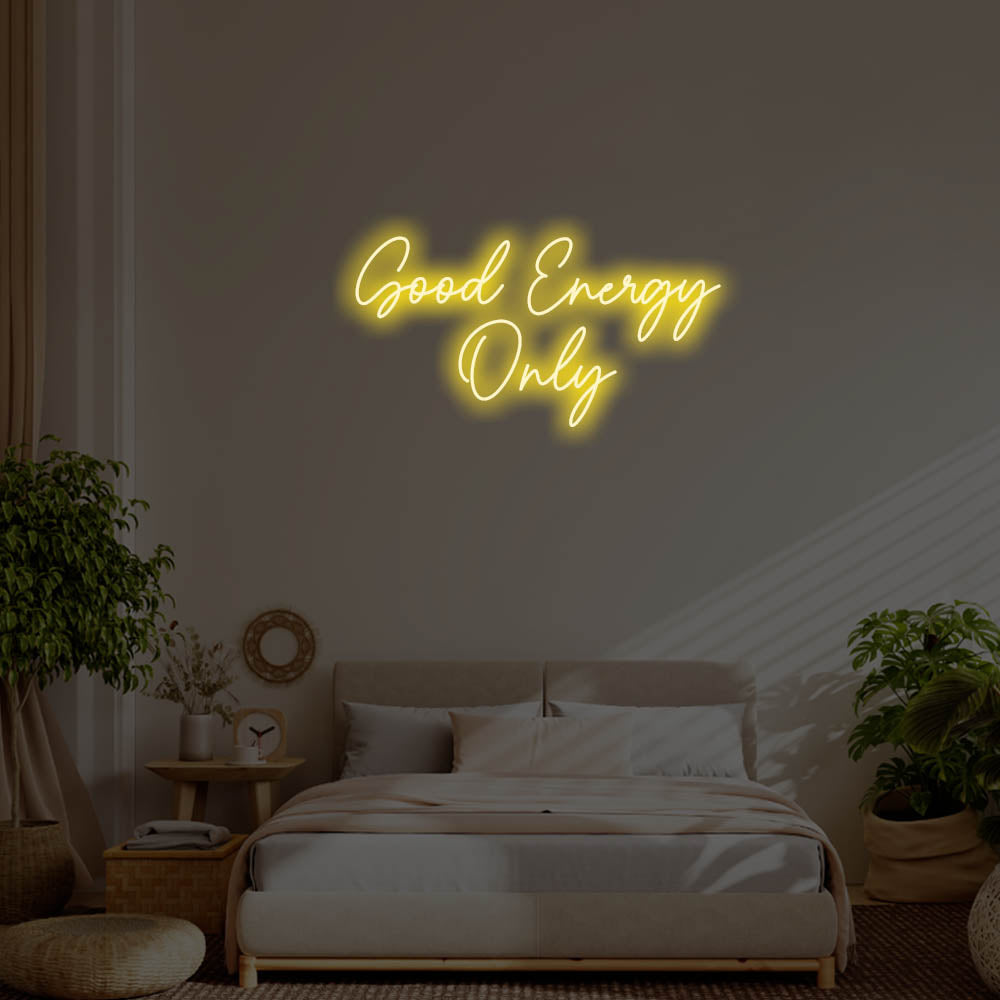 Good Energy Only LED Neon Sign – Perfect Pop Culture Decor