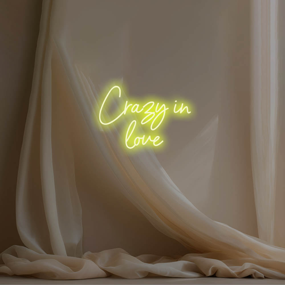 Crazy In Love LED Neon Sign – Perfect Wedding Decor