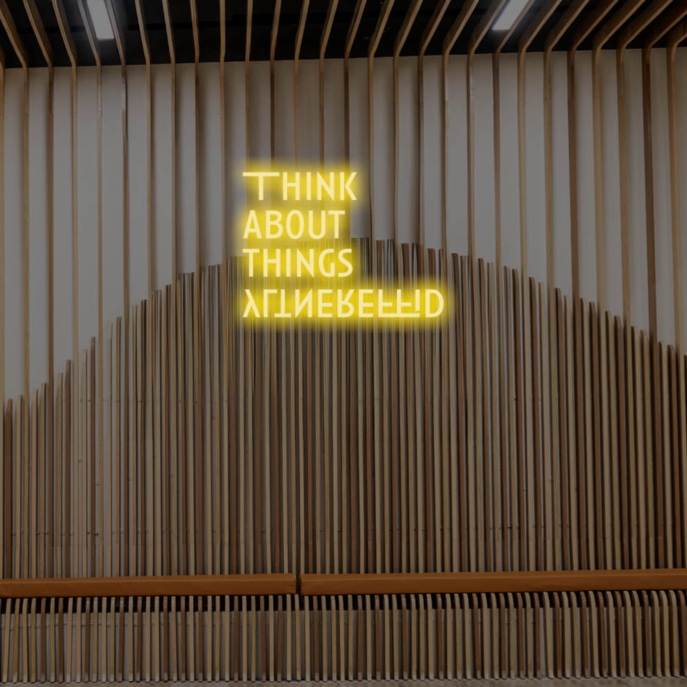 Think About Things Differently LED Neon Sign – Perfect Creative Decor