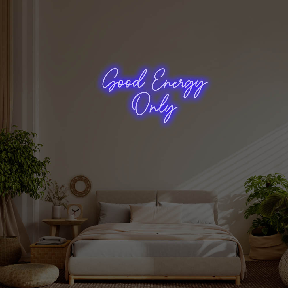 Good Energy Only LED Neon Sign – Perfect Pop Culture Decor