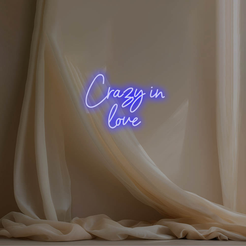 Crazy In Love LED Neon Sign – Perfect Wedding Decor