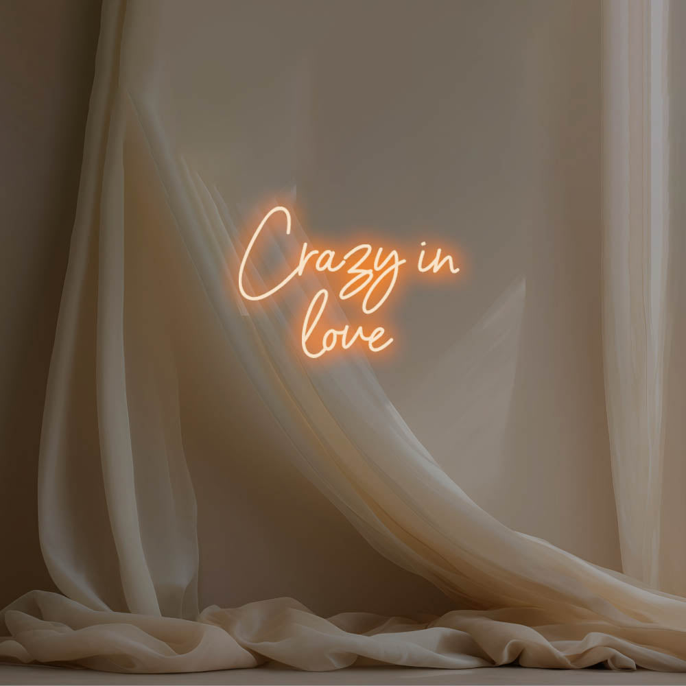 Crazy In Love LED Neon Sign – Perfect Wedding Decor