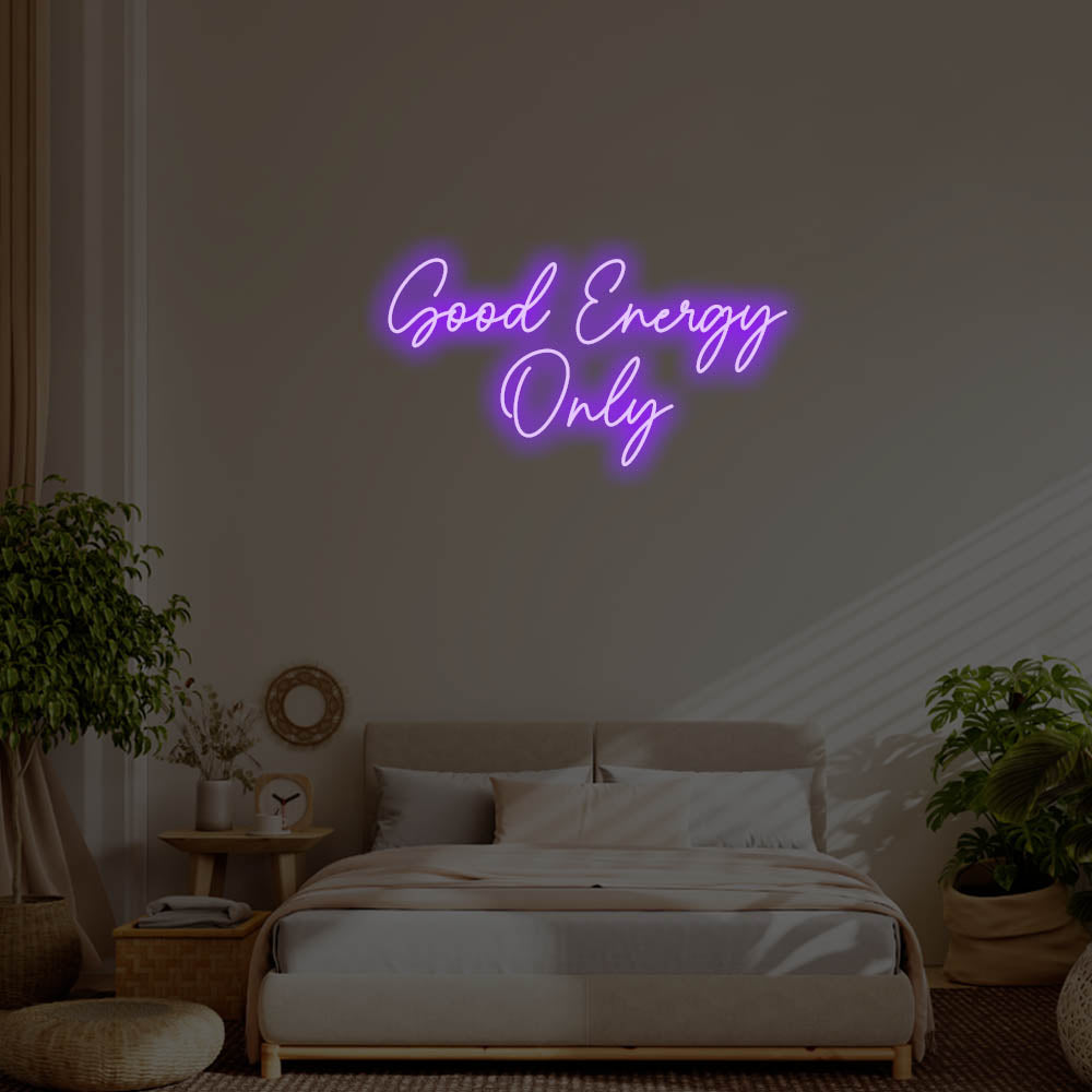 Good Energy Only LED Neon Sign – Perfect Pop Culture Decor