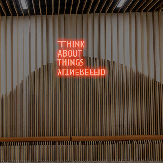 Think About Things Differently LED Neon Sign – Perfect Creative Decor