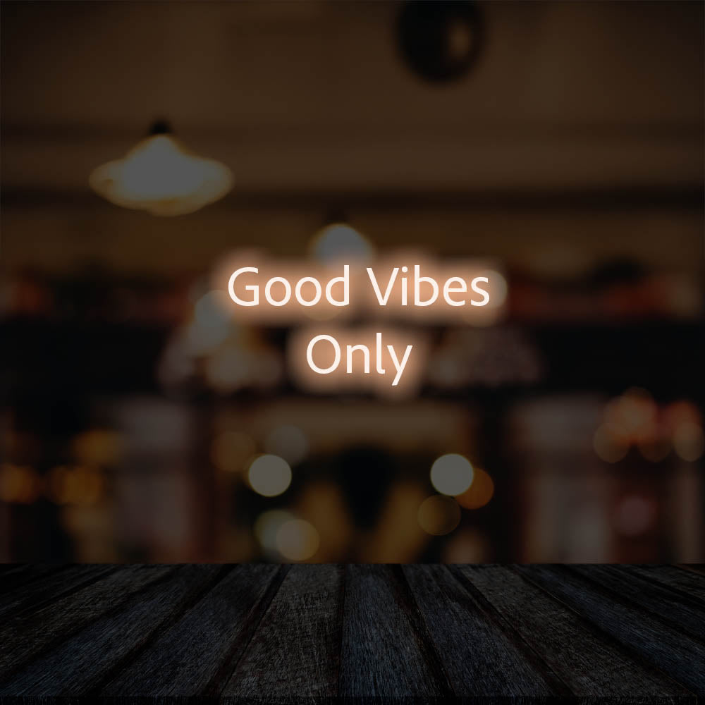 Good Vibes Only LED Neon Sign – Perfect Business Decor