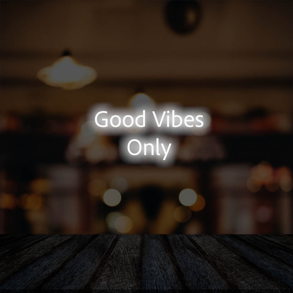 Good Vibes Only LED Neon Sign – Perfect Business Decor