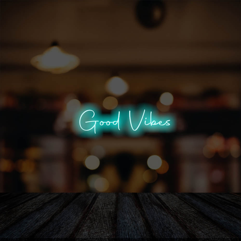Good Vibes LED Neon Sign – Perfect Business Decor