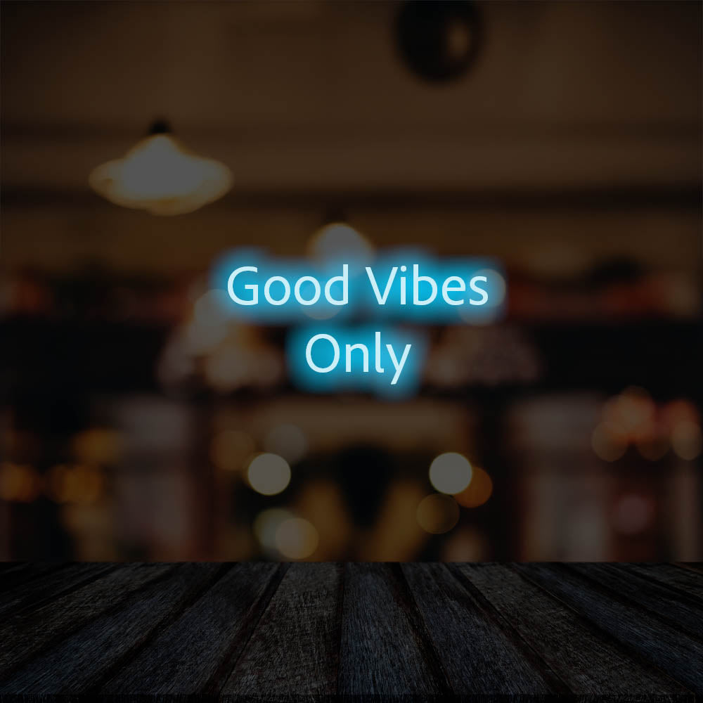 Good Vibes Only LED Neon Sign – Perfect Business Decor