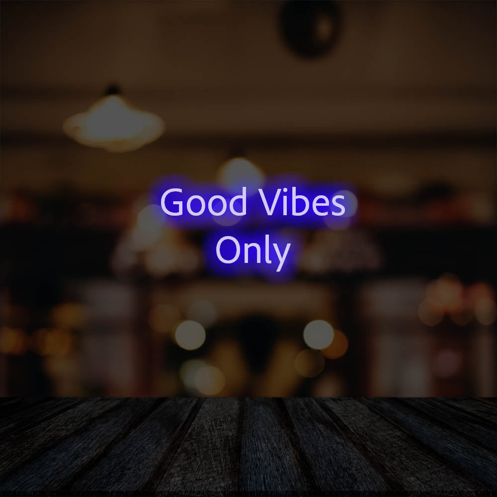 Good Vibes Only LED Neon Sign – Perfect Business Decor