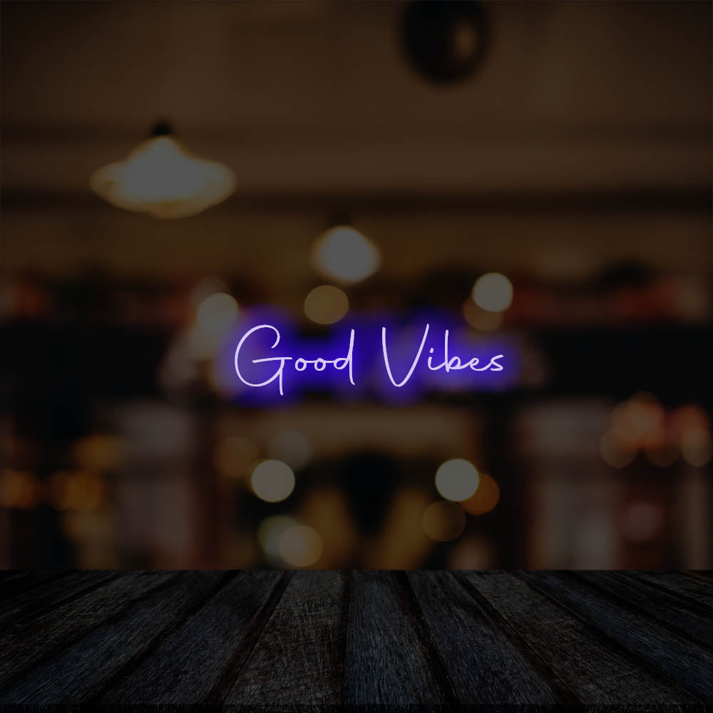 Good Vibes LED Neon Sign – Perfect Business Decor
