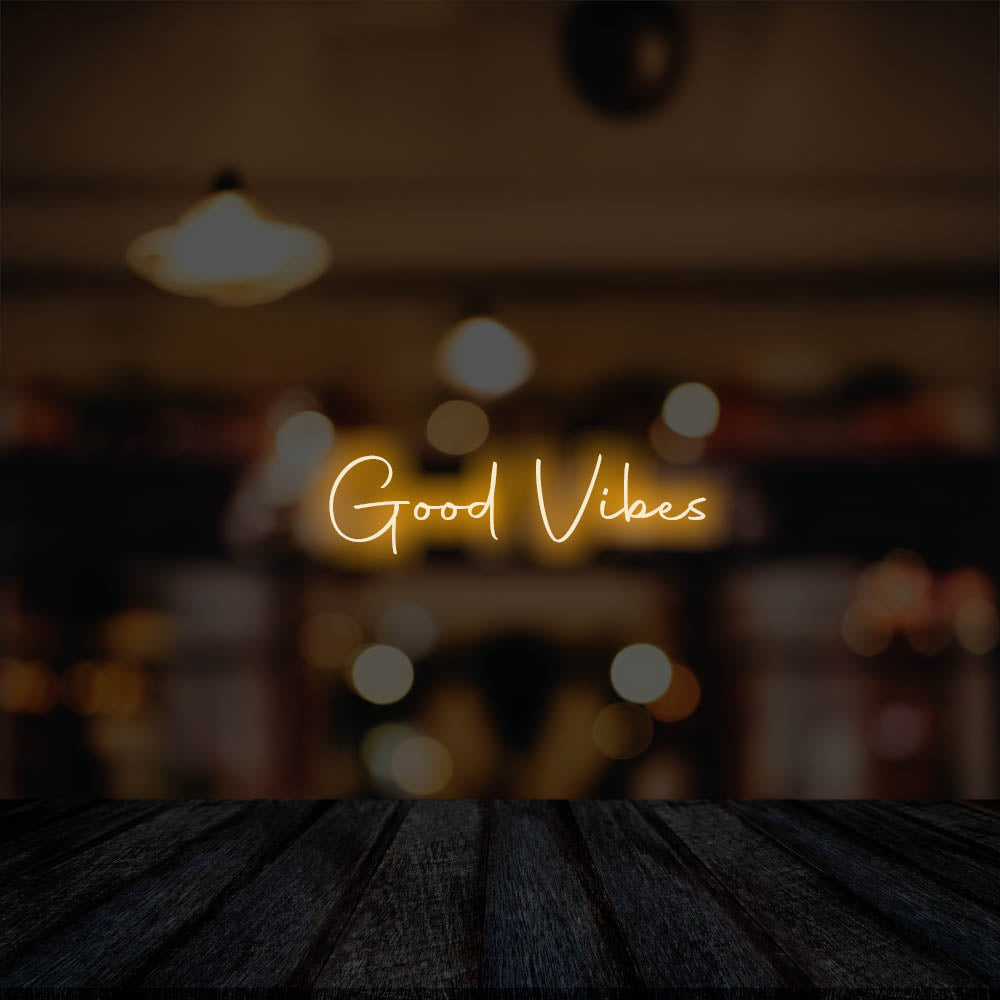 Good Vibes LED Neon Sign – Perfect Business Decor