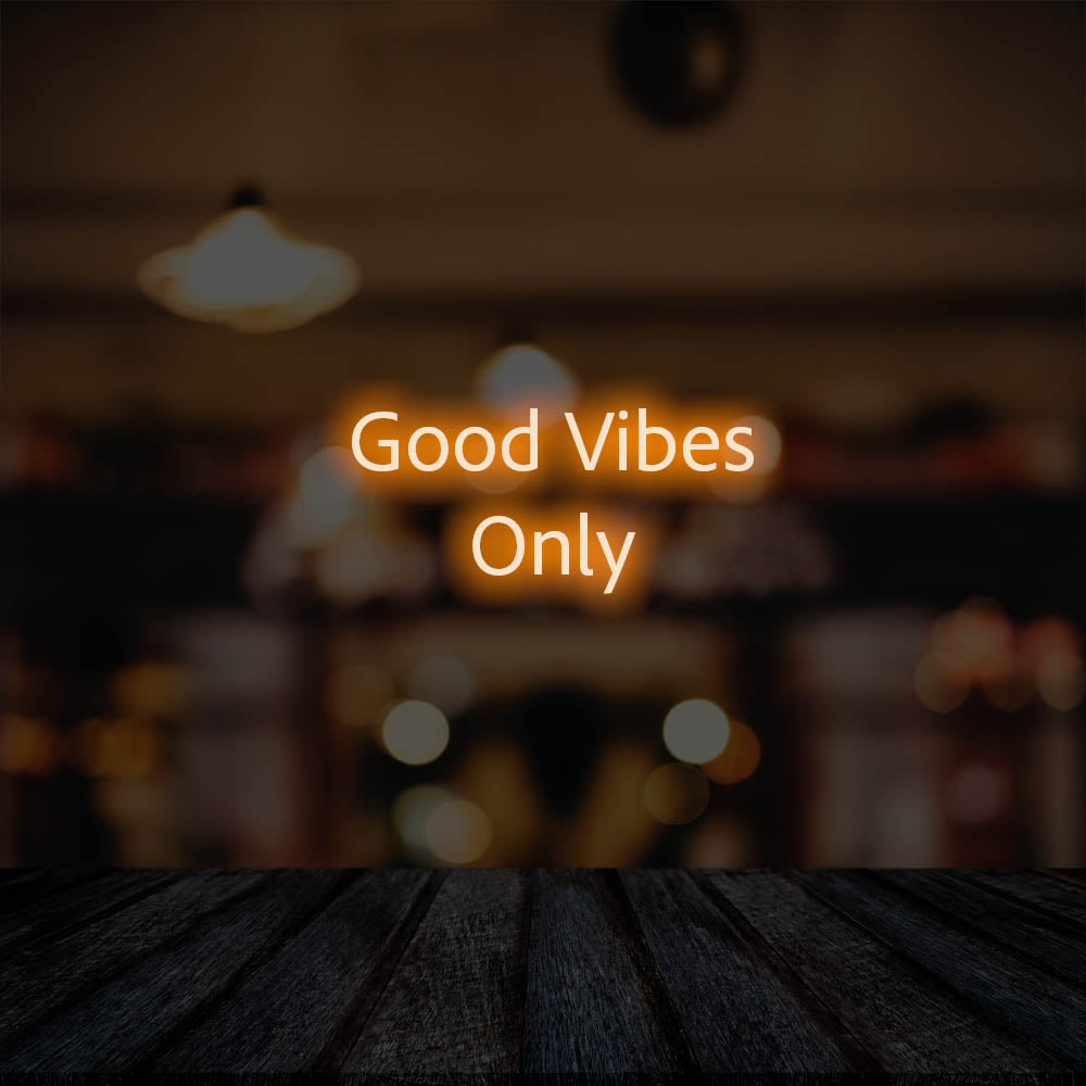 Good Vibes Only LED Neon Sign – Perfect Business Decor