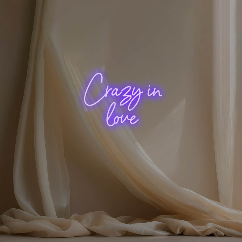 Crazy In Love LED Neon Sign – Perfect Wedding Decor