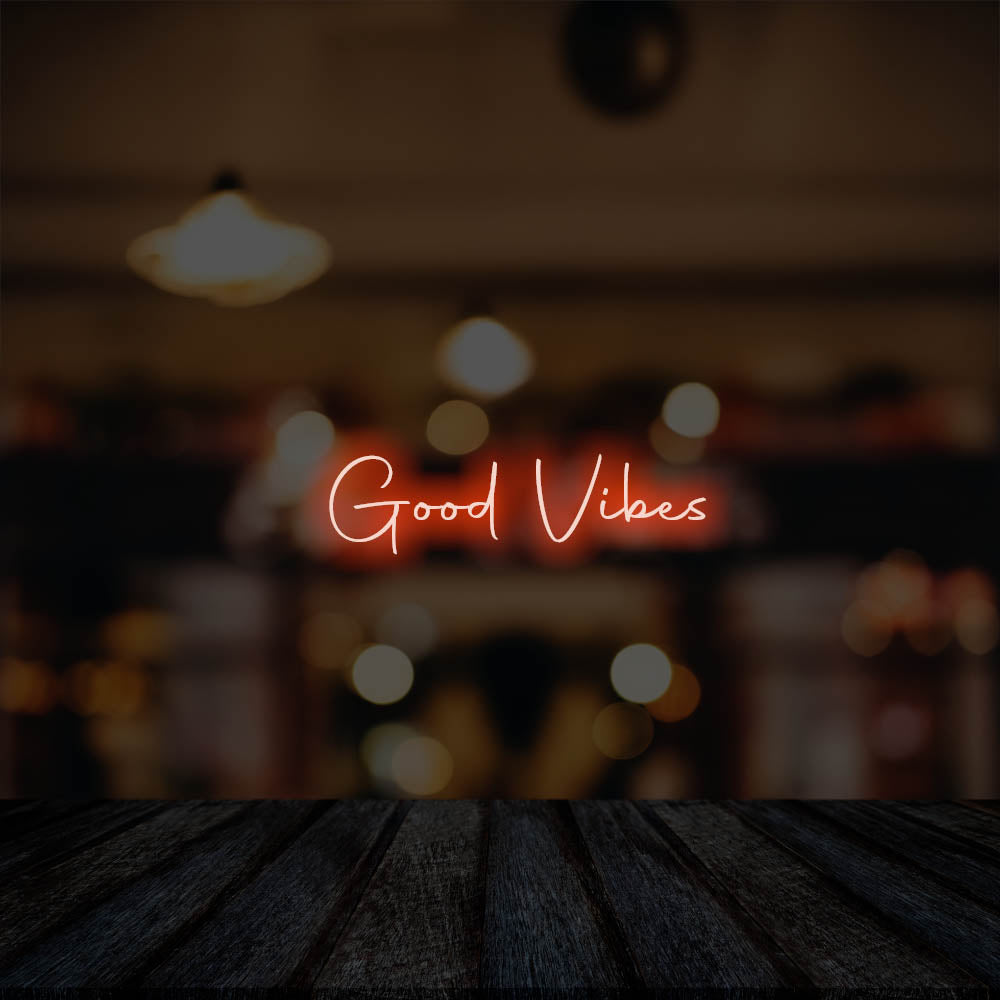 Good Vibes LED Neon Sign – Perfect Business Decor