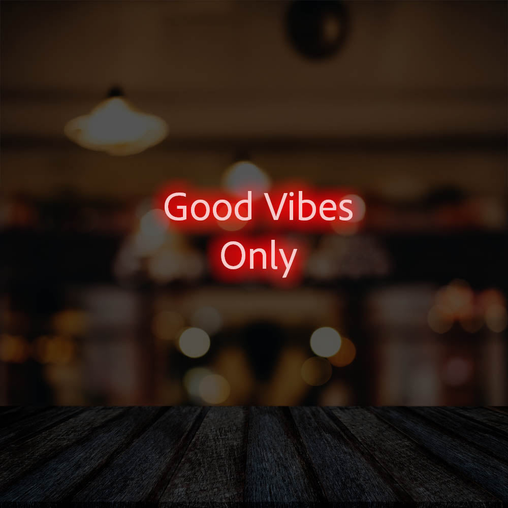 Good Vibes Only LED Neon Sign – Perfect Business Decor